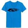 Ladies’  Junior Fine Jersey V-Neck Longer Length T-Shirt Thumbnail