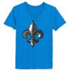 Ladies’  Junior Fine Jersey V-Neck Longer Length T-Shirt Thumbnail
