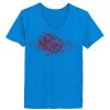 Ladies’  Junior Fine Jersey V-Neck Longer Length T-Shirt Thumbnail