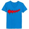 Ladies’  Junior Fine Jersey V-Neck Longer Length T-Shirt Thumbnail