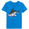 Ladies’  Junior Fine Jersey V-Neck Longer Length T-Shirt Thumbnail