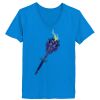 Ladies’  Junior Fine Jersey V-Neck Longer Length T-Shirt Thumbnail