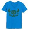 Ladies’  Junior Fine Jersey V-Neck Longer Length T-Shirt Thumbnail