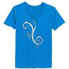 Ladies’  Junior Fine Jersey V-Neck Longer Length T-Shirt Thumbnail