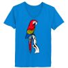 Ladies’  Junior Fine Jersey V-Neck Longer Length T-Shirt Thumbnail