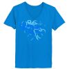 Ladies’  Junior Fine Jersey V-Neck Longer Length T-Shirt Thumbnail