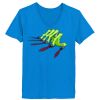 Ladies’  Junior Fine Jersey V-Neck Longer Length T-Shirt Thumbnail