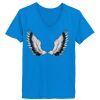 Ladies’  Junior Fine Jersey V-Neck Longer Length T-Shirt Thumbnail