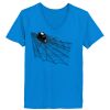 Ladies’  Junior Fine Jersey V-Neck Longer Length T-Shirt Thumbnail