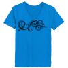 Ladies’  Junior Fine Jersey V-Neck Longer Length T-Shirt Thumbnail