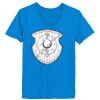 Ladies’  Junior Fine Jersey V-Neck Longer Length T-Shirt Thumbnail