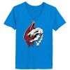 Ladies’  Junior Fine Jersey V-Neck Longer Length T-Shirt Thumbnail