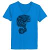 Ladies’  Junior Fine Jersey V-Neck Longer Length T-Shirt Thumbnail