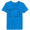 Ladies’  Junior Fine Jersey V-Neck Longer Length T-Shirt Thumbnail