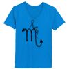 Ladies’  Junior Fine Jersey V-Neck Longer Length T-Shirt Thumbnail