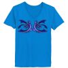 Ladies’  Junior Fine Jersey V-Neck Longer Length T-Shirt Thumbnail