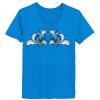 Ladies’  Junior Fine Jersey V-Neck Longer Length T-Shirt Thumbnail
