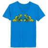 Ladies’  Junior Fine Jersey V-Neck Longer Length T-Shirt Thumbnail
