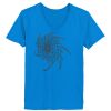 Ladies’  Junior Fine Jersey V-Neck Longer Length T-Shirt Thumbnail