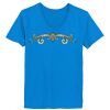 Ladies’  Junior Fine Jersey V-Neck Longer Length T-Shirt Thumbnail