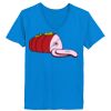Ladies’  Junior Fine Jersey V-Neck Longer Length T-Shirt Thumbnail