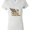 Women's Short Sleeve V-Neck T-Shirt Thumbnail