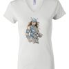 Women's Short Sleeve V-Neck T-Shirt Thumbnail