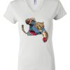 Women's Short Sleeve V-Neck T-Shirt Thumbnail