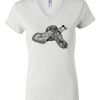 Women's Short Sleeve V-Neck T-Shirt Thumbnail
