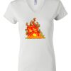 Women's Short Sleeve V-Neck T-Shirt Thumbnail