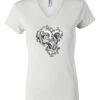 Women's Short Sleeve V-Neck T-Shirt Thumbnail