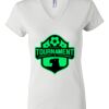Women's Short Sleeve V-Neck T-Shirt Thumbnail