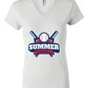 Women's Short Sleeve V-Neck T-Shirt Thumbnail