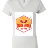 Women's Short Sleeve V-Neck T-Shirt Thumbnail