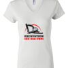 Women's Short Sleeve V-Neck T-Shirt Thumbnail
