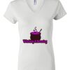 Women's Short Sleeve V-Neck T-Shirt Thumbnail