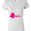 Women's Short Sleeve V-Neck T-Shirt Thumbnail