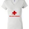 Women's Short Sleeve V-Neck T-Shirt Thumbnail