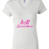 Women's Short Sleeve V-Neck T-Shirt Thumbnail