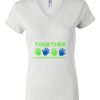 Women's Short Sleeve V-Neck T-Shirt Thumbnail