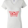 Women's Short Sleeve V-Neck T-Shirt Thumbnail