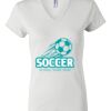 Women's Short Sleeve V-Neck T-Shirt Thumbnail