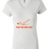 Women's Short Sleeve V-Neck T-Shirt Thumbnail