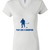 Women's Short Sleeve V-Neck T-Shirt Thumbnail