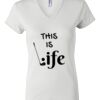 Women's Short Sleeve V-Neck T-Shirt Thumbnail