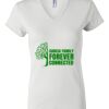 Women's Short Sleeve V-Neck T-Shirt Thumbnail