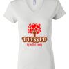 Women's Short Sleeve V-Neck T-Shirt Thumbnail