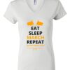 Women's Short Sleeve V-Neck T-Shirt Thumbnail