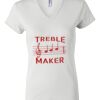 Women's Short Sleeve V-Neck T-Shirt Thumbnail