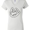 Women's Short Sleeve V-Neck T-Shirt Thumbnail